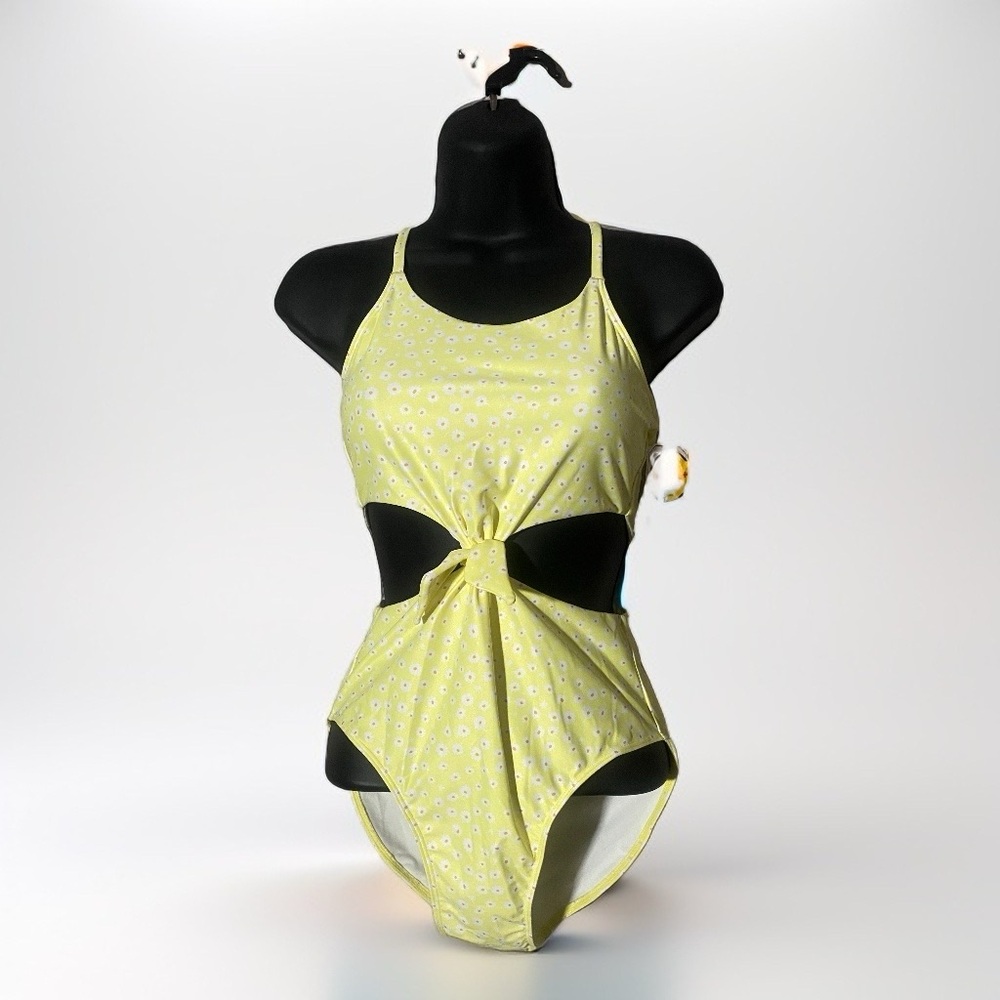 Yellow Floral Women's Swimsuit